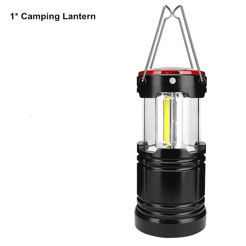 1w+ rødt ledet teltlampe utendørs campinglys 18650 usb oppladbart bærbart lanterne arbeidslys nødlampe: En