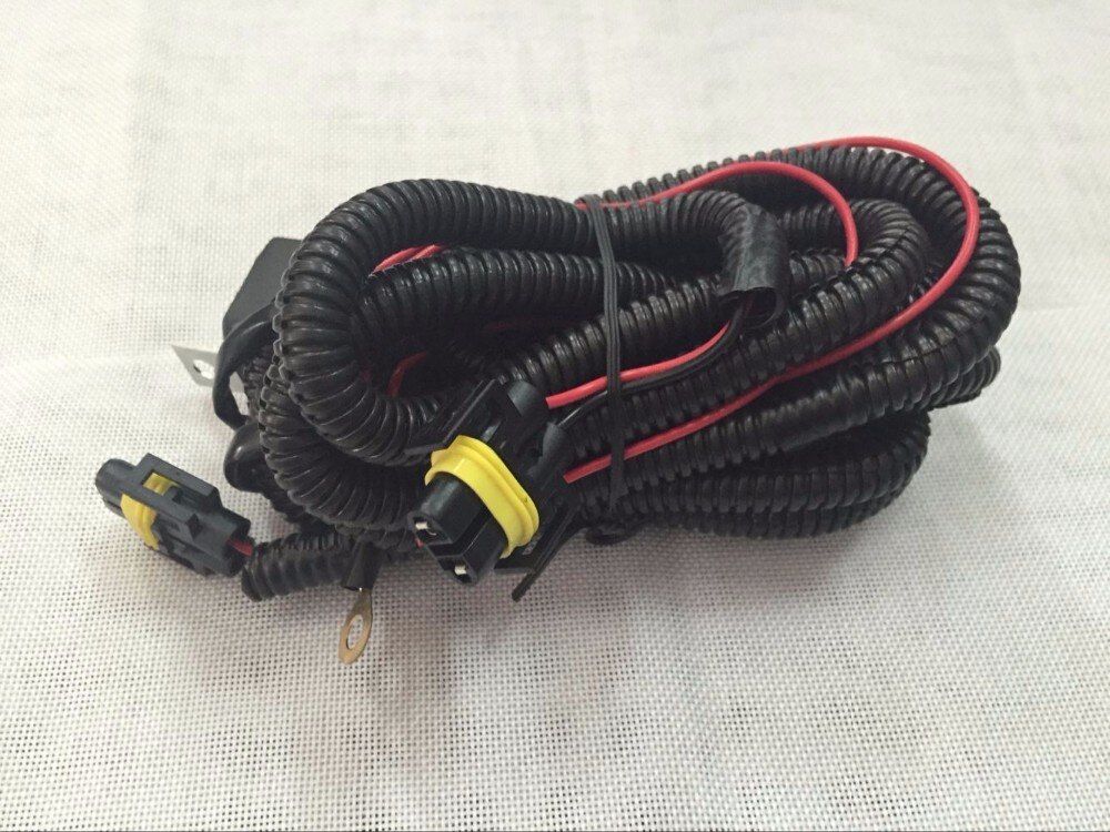 SWIEES OEM fog lamps line VW Fog Light Lamp Wires Harness Cable With Fuse For VW Polo Golf Jetta MK5 MK6 100CM