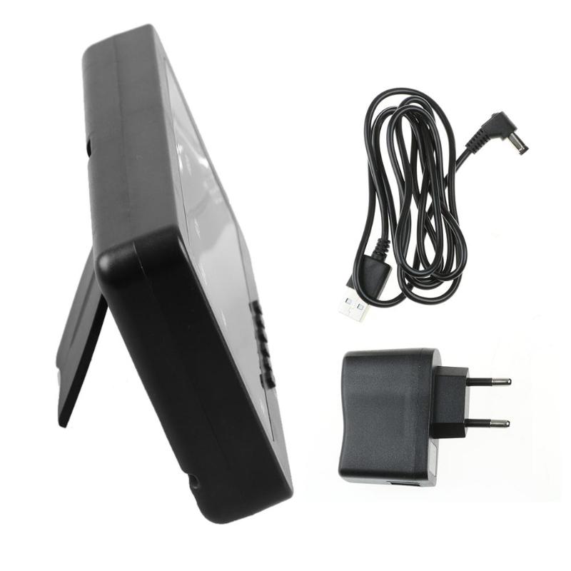 USB Digital Alarm Clock Backlight Snooze Mute Voice Calendar Desktop Electronic Table Clock Date Temperature LED Clock EU Plug