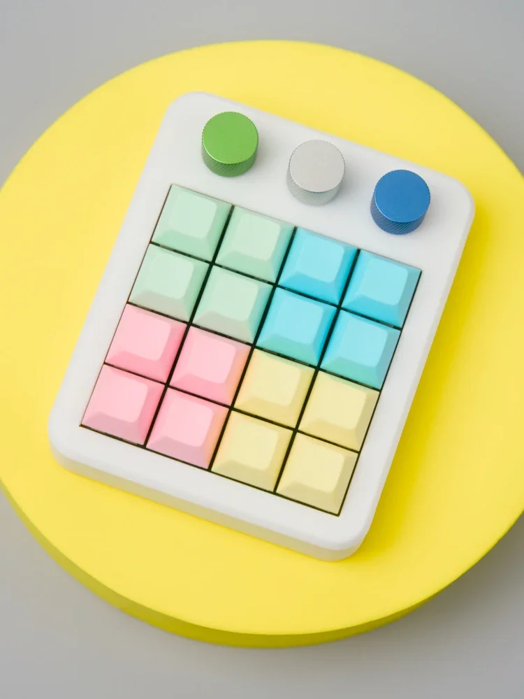 Mir  t16 numerisk tastatur brugerdefineret kablet mini-tastatur makrogenvejstastatur rgb-taster pbt-udskiftelige kontorspiltastaturer