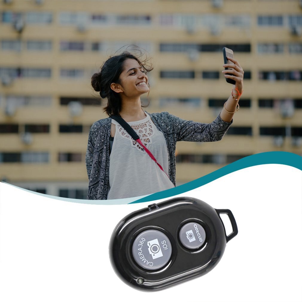 Wiereless Telefoon Zelfontspanner Ontspanknop Selfie Stok Ontspanknop Draadloze Afstandsbediening Voor Smart Telefoon