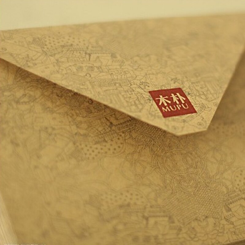 Sobre vintage Retro de Papel Kraft para tarjetas de visita, sobres de de estilo europeo de , , 10 unids/lote