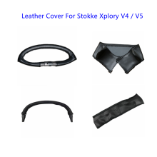 Manico per carrozzina in pelle Pu per Stokke Xplory V4 / V5 passeggino bracciolo custodia protettiva coperture accessori per carrozzina