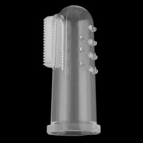 Brosse à dents en Silicone pour enfants bébé | Brosse à dents à doigts souple, dents en caoutchouc, brosse à dents en silicone, accessoires pour bébé Train de doigts: WHITE