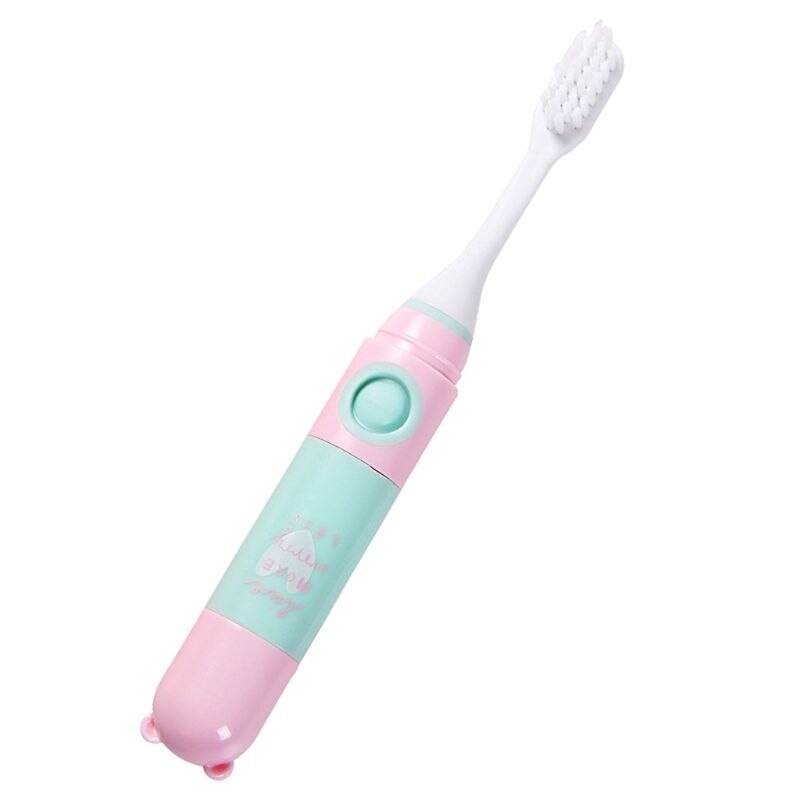 Children Kids Cartoon Electric Toothbrush Waterproof AA Battery Operated D0JE