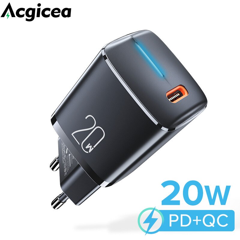 Ładowarka USB 20W Mini ładowarka PD dla iPhone 13 12 szybkie ładowanie dla Samsung S10 Xiaomi mi 10 Huawei telefon komórkowy szybkie ładowarki