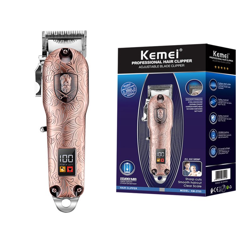 adjustable cordless hair clipper barber shop rechargeable hair trimmer men electric hair cutting machine 6500RPM