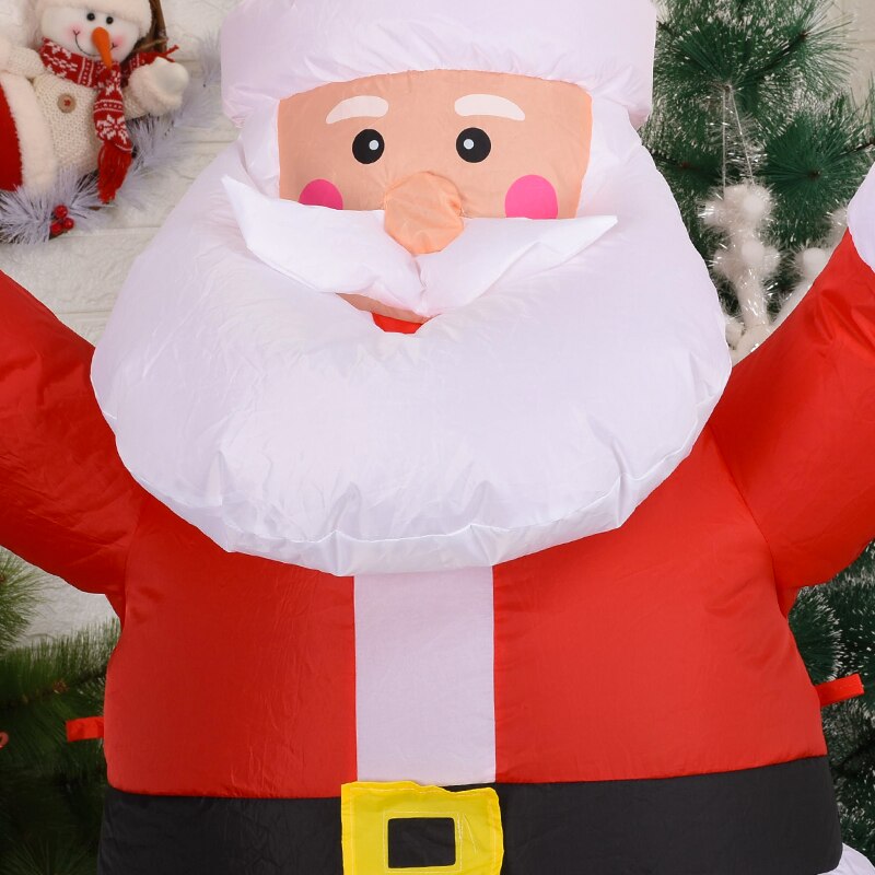 1.2/1.8m Inflatable Santa Claus Night Light Figure Outdoor Garden Toys Christmas Party Decorations Year 2022