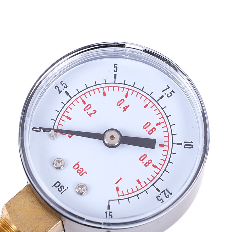 1 stk lavt overtryk til brændstof luftolie gas vand 50mm 0-15 psi 0-1 bar 1/4 bspt 70*50*22mm