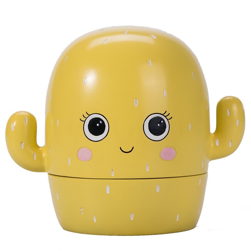 primary teeth box girl children's primary teeth Memorial box boy baby teeth collection box teeth box: Cactus