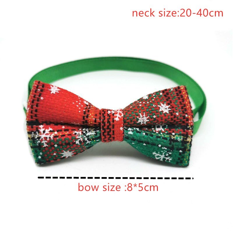 30/50 Stuks Kerst Hond Bows Kraag Hond Strikjes Hond Kerst Accessoires Dierbenodigdheden Kleine Hond strikjes