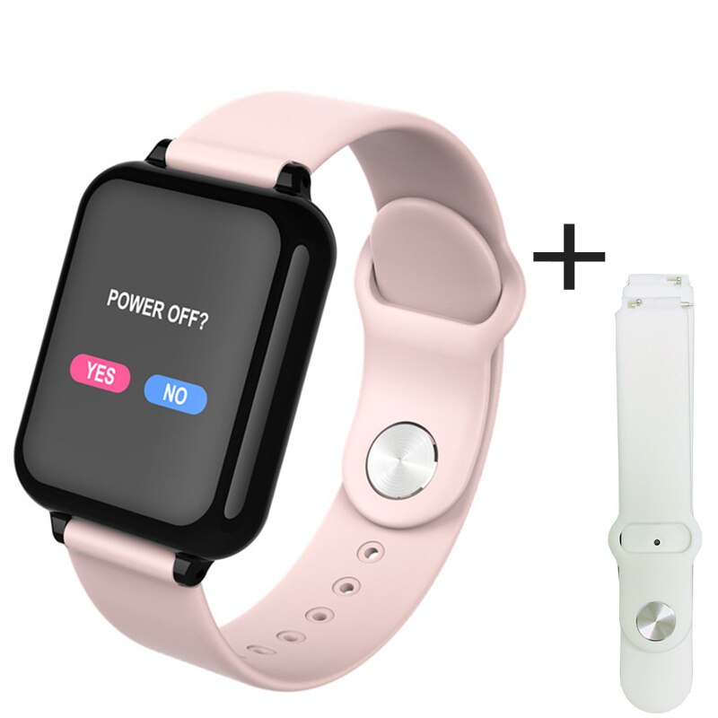 B57 tela colorida inteligente display freqüência cardíaca pressão arterial esportes pulseira ip67 à prova dip67 água informação push watch: Pk-Wt