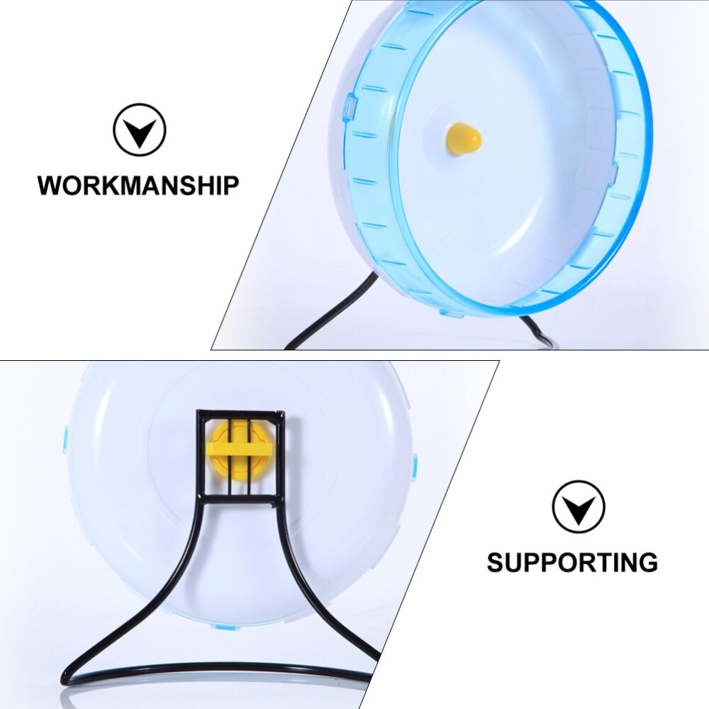 Roue d'exercice pour Hamster, support en fer (noir), 1 pièce