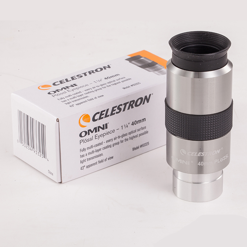 Ocular Celestron OMNI, accesorio para telescopio astronómico, campo de visión de 52 grados, ocular de 4 mm, 6 mm, 9 mm, 12 mm, 15 mm, 32 mm, 40 mm: Gris