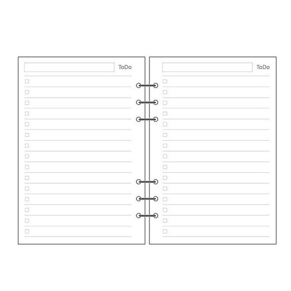 Monthly To-Do List Refill Paper - Spiral Binder Loose Leaf Inner Pages for Daily Planner Notebook: green