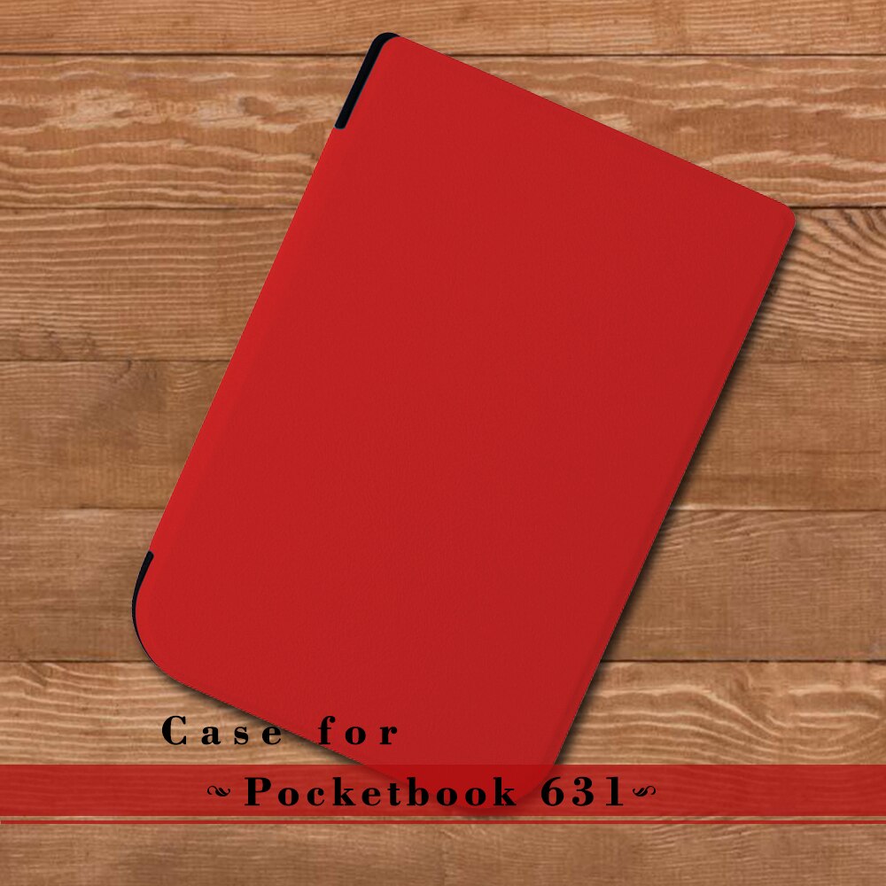 Smukła obudowa do Pocketbook 631 Plus, inteligentne etui ze skóry PU do Pocketbook dotykowy HD 631, magnetyczny Funda do Pocketbook dotykowy HD 2
