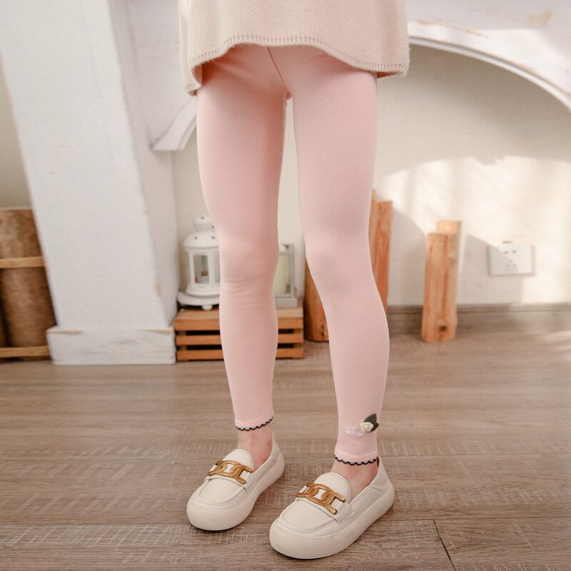 2022 Spring Autumn Casual Girl Pants Floral Full Length Girls Leggings