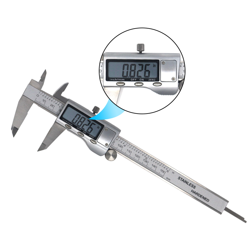 Digital Vernier Caliper 6 Inch 150mm Stainless Steel Electronic Caliper Micrometer Depth Measuring Tools