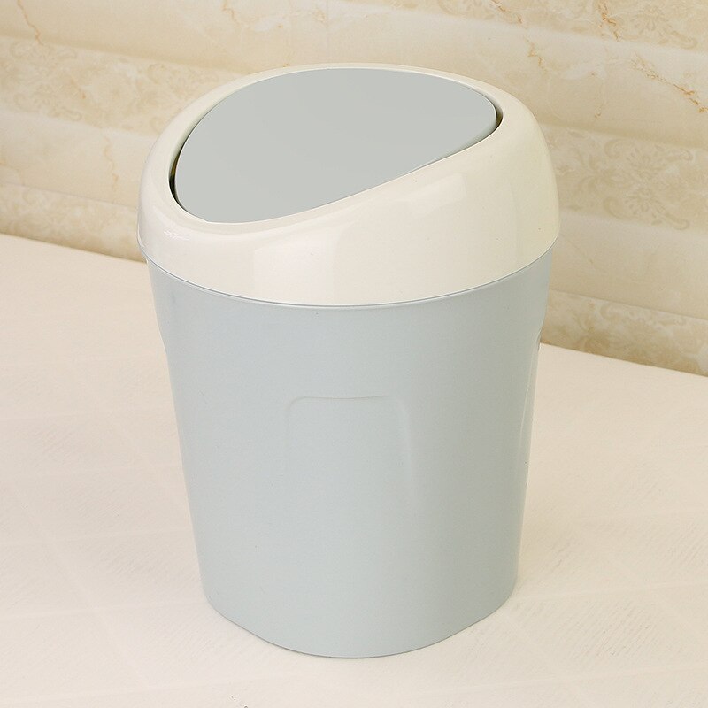 Mini poubelle de bureau maison panier à ordures Table créative poubelle balançoire couvert poubelle chambre cuisine outils de nettoyage