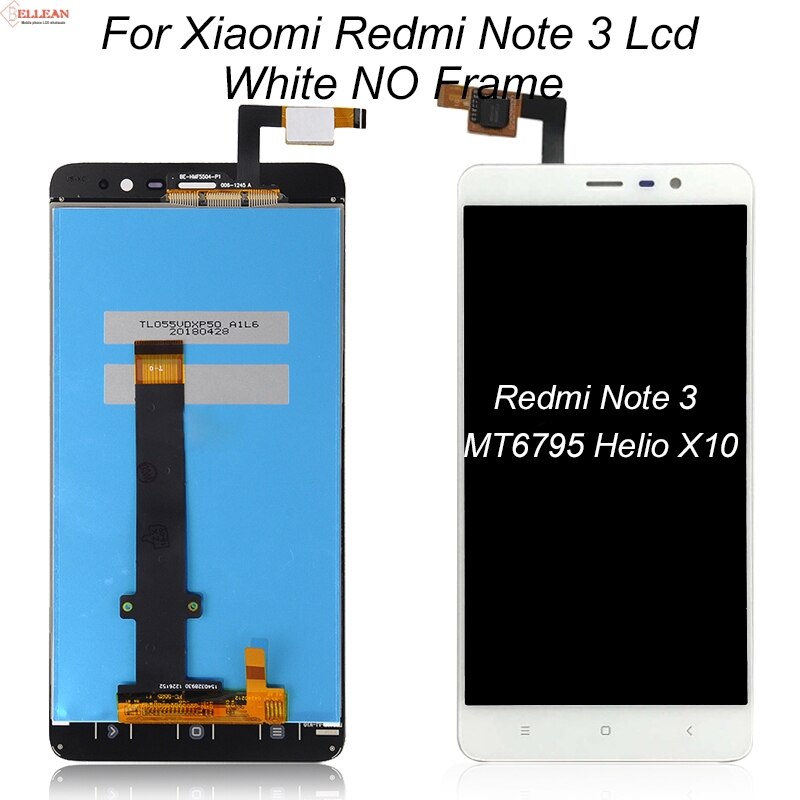 HH 1 Uds AAA 150mm para Redmi nota 3 Lcd con la pantalla táctil de la Asamblea 152mm nota 3 PRO SE pantalla para Xiaomi Redmi Note 3 Pro Lcd: 150mm White No Frame