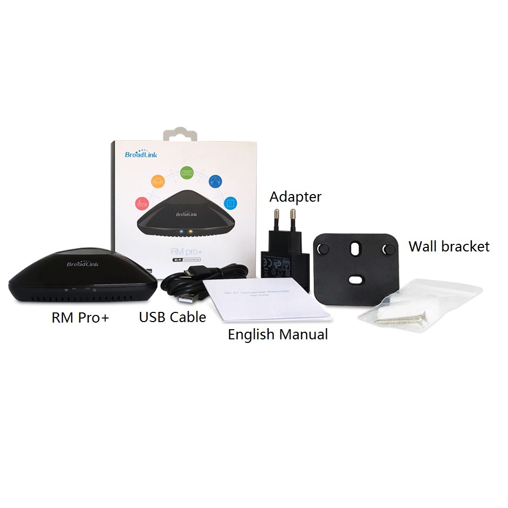 Rm pro + smart hjemmeautomatisering smart universal wifi + ir + rf trådløs fjernbetjening kompatibel til alexa og google home mini