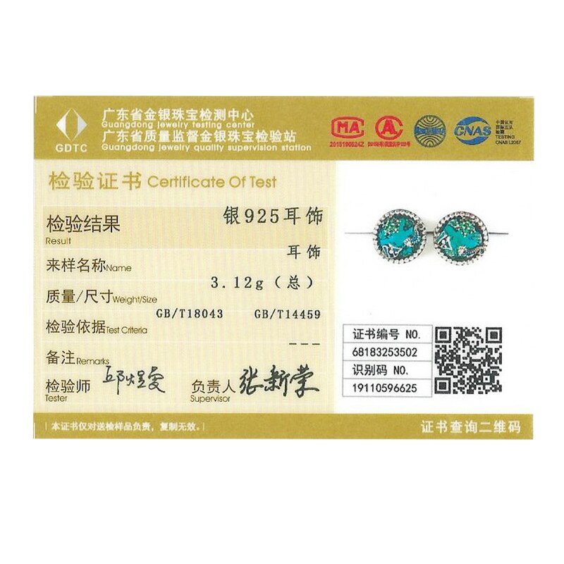 Bamoer Authentieke 925 Sterling Zilver Oceaan Tropische Vissen Stud Oorbellen Voor Vrouwen Groene Cz Sterling Zilveren Sieraden SCE496