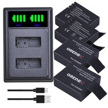 4x SJ4000 PG1050 bateria + typu c doprowadziło podwójna ładowarka dla SJCAM sj4000 sj5000 j7000 sj8000 sj9000 4K M10 EKEN H8 H8R H9 A80 A70 A60