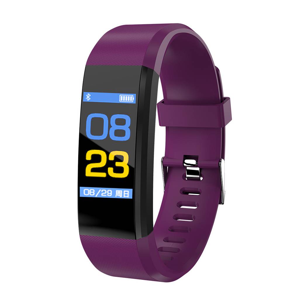 Fitness Tracker Sports Intelligent Band with Heart Rate Sleep Tester Call Reminder Pedometer for Children Men Women