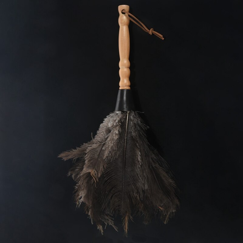 Antystatyczna strusie pióra szczotka robić futra prochowiec urządzenia robić oczyszczania kurzu drewniana rączka