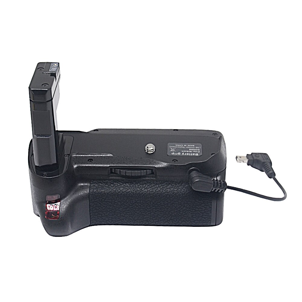 Mcoplus-Soporte de empuñadura de batería Vertical para cámara Nikon D5500, D5600, DSLR, funciona con batería de BG-D5500, EN-EL14A