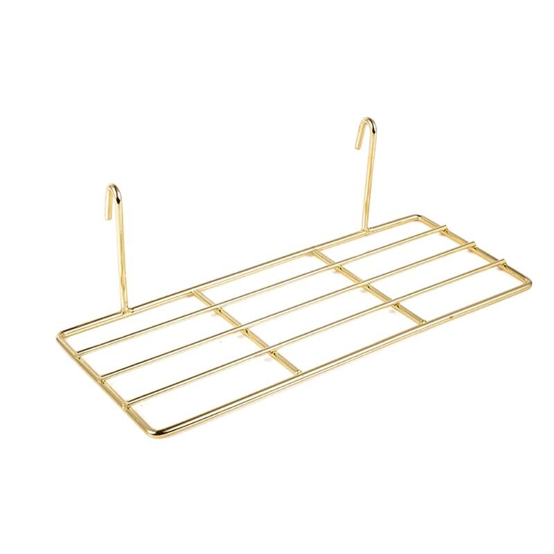2 st gallerpanel vägghylla korg med krok bokhylla display förvaringsställ fack  b95c