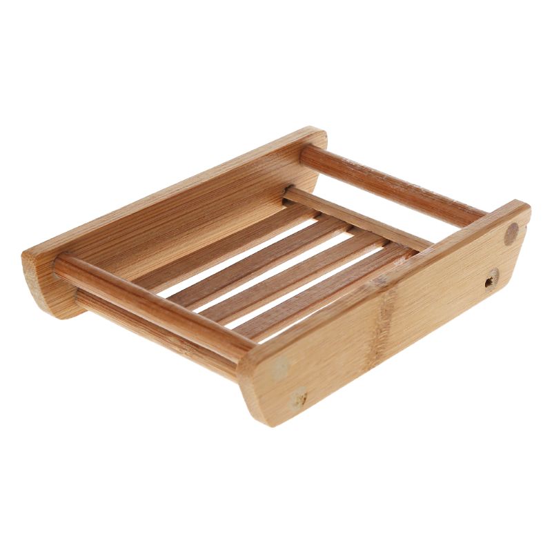 Saboneteira de bambu simples, caixa de sabão para banheiro, estilo japonês, para sabonete