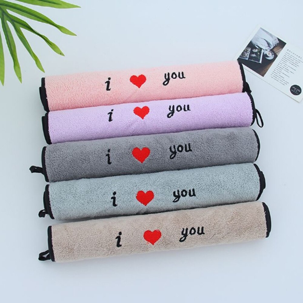 Embroidered Couple Towel Romantic Love For Girlfriend Boyfriend Towel Anniversary For Wife Husband Valentines Day