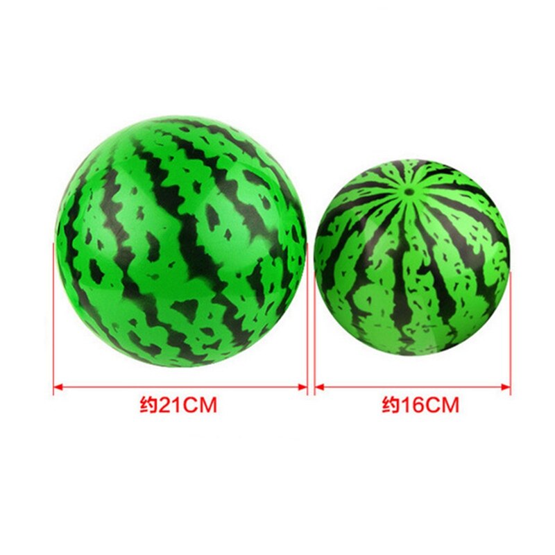 1 pc Inflatable Ball Simulation Watermelon Rubber Ball Beach Pool Play Early Education Soft Toys For Children