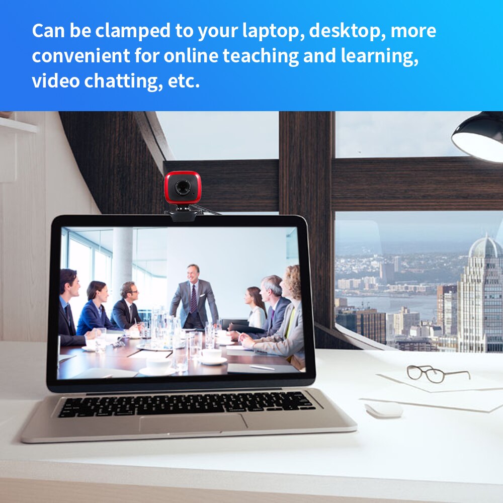 HD Webcam 480P 5MP PC 30fps HD Camera High-Definition Cam Video Call with Microphone USB Plug&Play for Laptop Desktop Computer