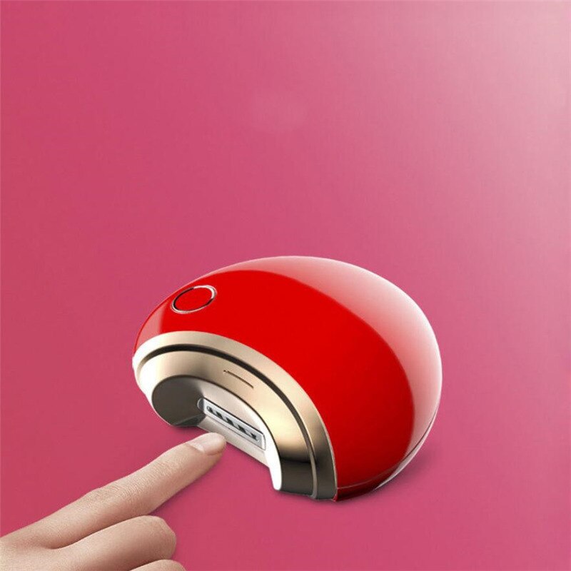 Smart negleklipper elektrisk negletrimmer usb genopladning manicure maskine mini bærbar finger negleklipper negleværktøjer: Rød