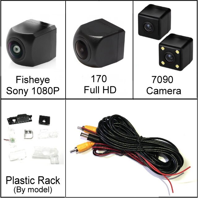 Fisheye – caméra de recul SONY HD CCD pour voiture, avec Vision nocturne, pour Mercedes Benz classe B W246 –: Camera  6 M Cable / 4 LED 7090