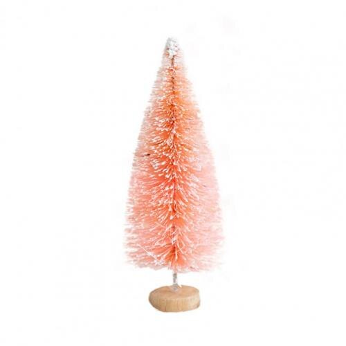 Mini sapin de noël de couleur rose Stable, décoration universelle, petit arbre de noël: Pink 15cm