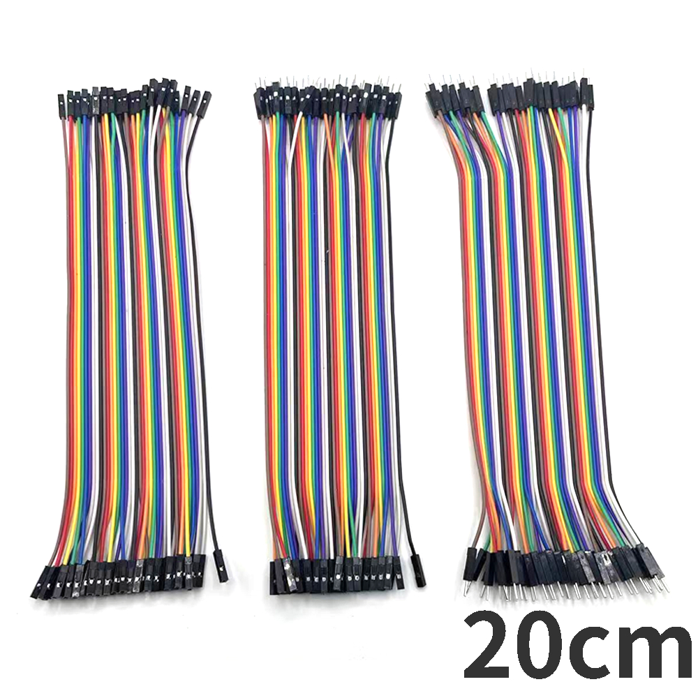 40-120PCS Jumper Wire DuPont Line DuPont Cable Connection male to male+female to female and male to female for Arduino DIY KIT