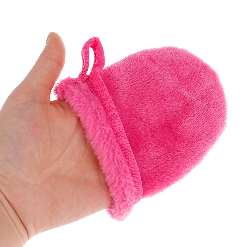 Tamponi per la pulizia profonda del viso guanto riutilizzabile per la rimozione del trucco guanto morbido per la pulizia della microfibra rimozione dei guanti asciugamano per la pulizia del viso