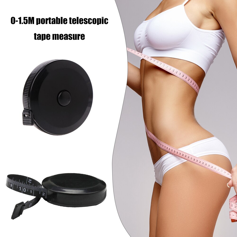 150cm Tape Measures Portable Automatic Retractable Roll Tape Ruler for Children Height Bust Waist Measuring Tape Sewing Tools