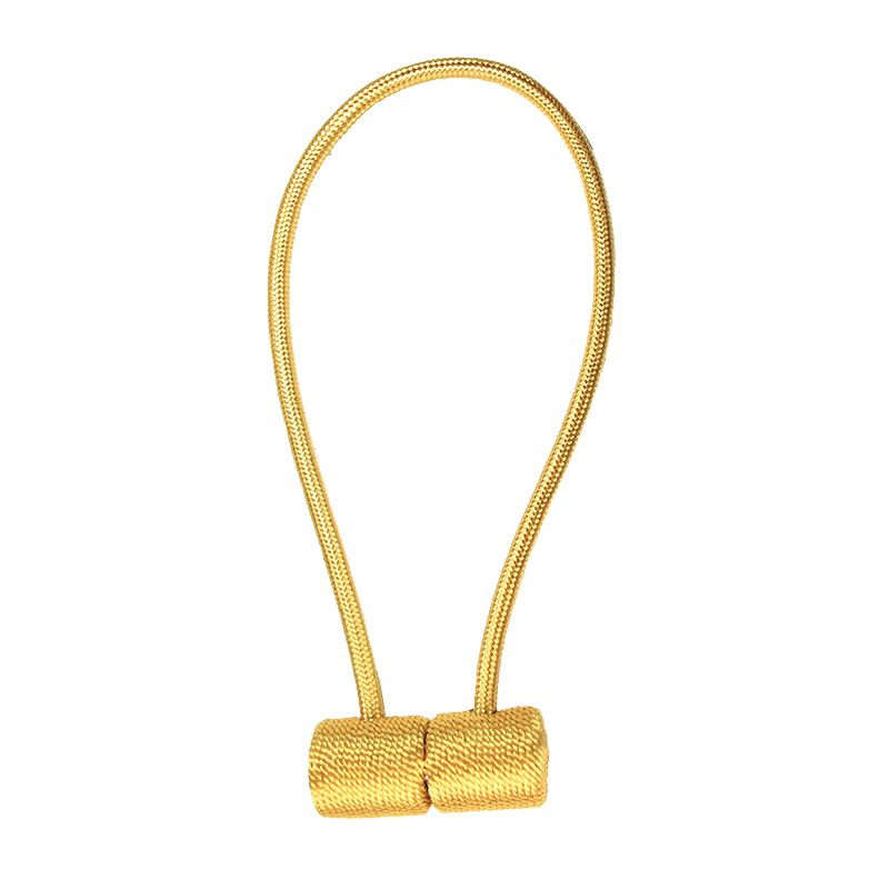 Support de rideau magnétique moderne à cordon tissé, 1 pièce, accessoire pour rideau décoratif pratique: orange