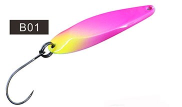 1 st fiskedragssked öring 2.5g metalljiggar spinnerbait wobblersked: B01