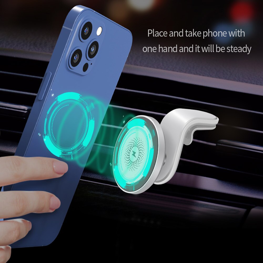 15W Magnetische Wireless Car Charger Stand Voor Iphone 12 Mini 12 Pro Max Draadloze Snelle Opladen Air Vent Mount auto Telefoon Houder