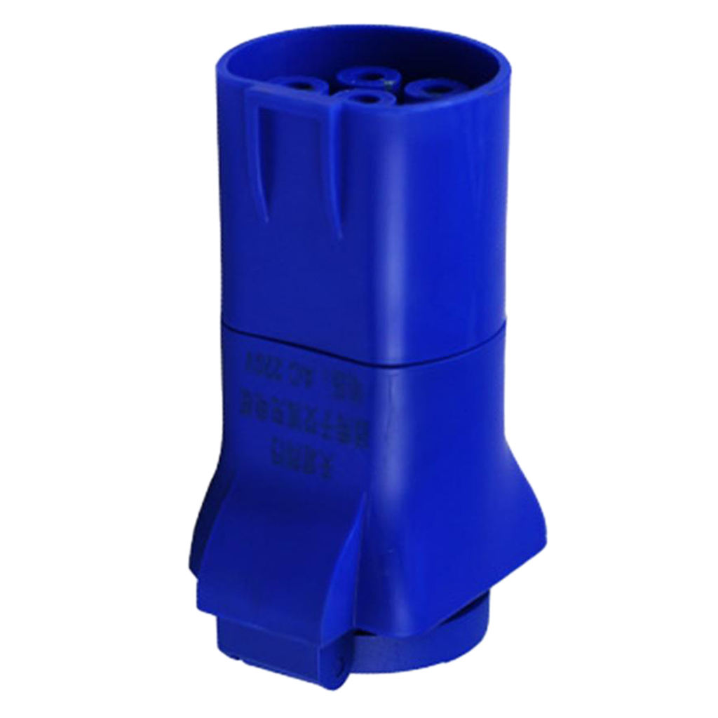 RV Power Cord Adapter Male To Female Camper Detachable 220V Blue 7 Prong