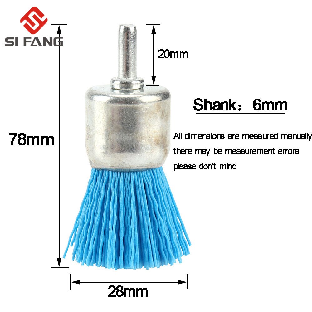 1/3pcs 30mm Cup Nylon Abrasive Brush Wheel Wire Brush for Drill Rotary Tool Wood Polishing Deburring Cleaning 80#/120#/240#: 80Grit