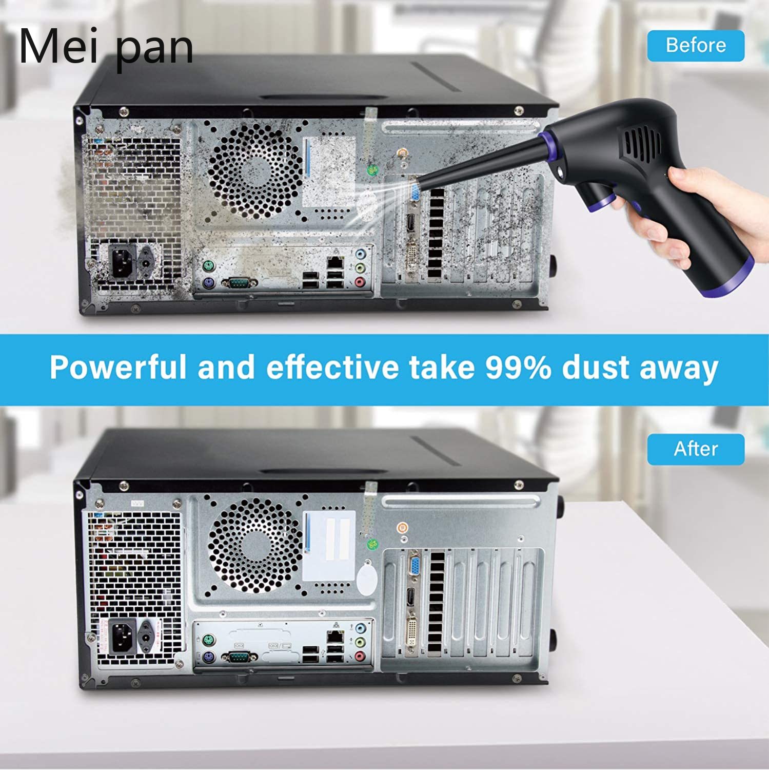 45000 RPM Wireless Air Duster Cleaner Blower Hand-Held Charging Cordless Dust Blower Tablet Laptop Computer Accessories