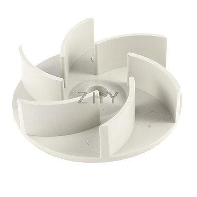 Light Gray Plastic 83mm Outside Dia. 6 Blades Fuel Pump Impeller