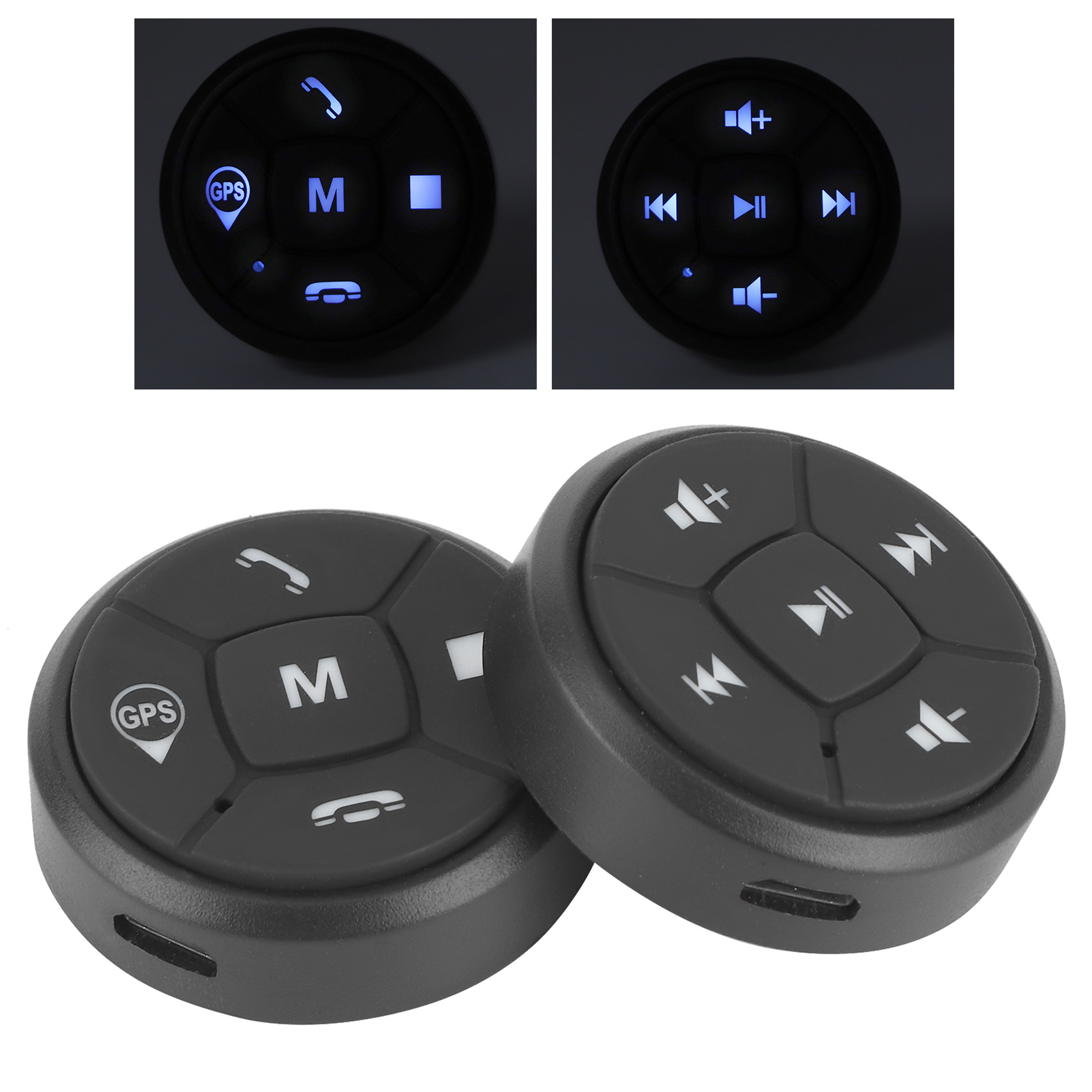 Controller del pulsante del volante volante dell'auto pulsante di controllo del volante senza fili interruttore del Controller Wireless GPS del Volume