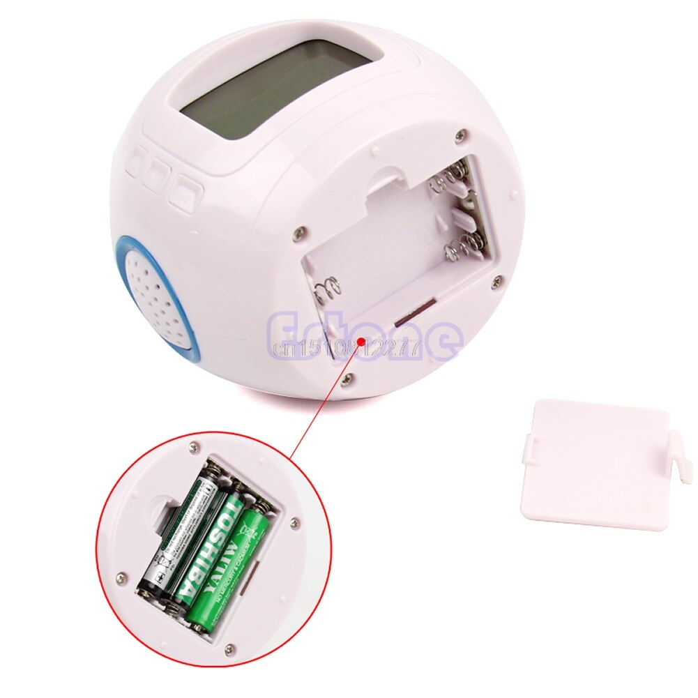 Muziek Wekker Kinderen Baby Kamer Sky Star Night Light Projector Lamp Slaapkamer Muziek Wekker D12